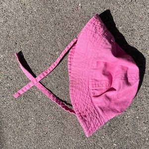 Pink Hanna Andersson cotton Sun hat size toddler medium (M)